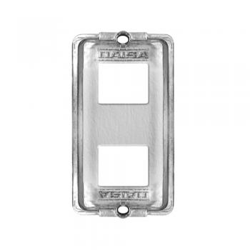 TAMPA P/CONDULETE ALUM 3/4 C/2 FUROS RJ45 DAISA