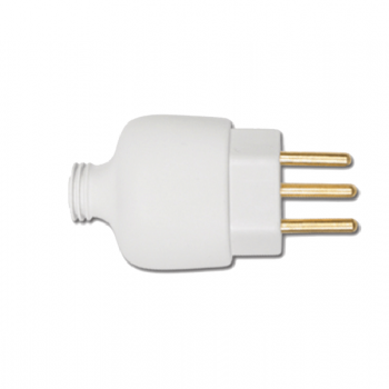 PLUGUE MACHO 2P+T 20A CINZA ILUMI