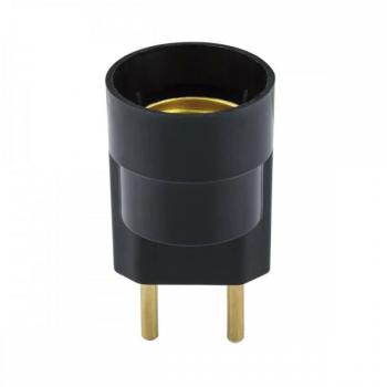 BOCAL PORTA LAMPADA C/PINO/PLUGUE MACHO ILUMI