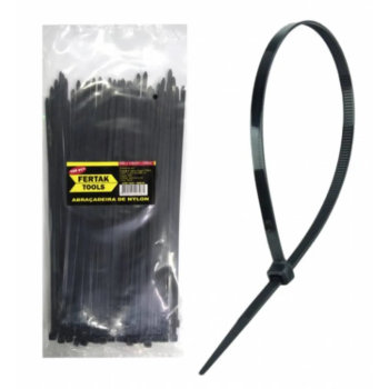 ABRACADEIRA NYLON PRETA 7,6 X 200 FERTAK