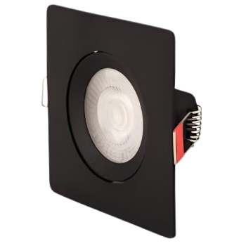 SPOTLED DE EMBUTIR QUADRADO 5W 6500K PRETO TRAMONTINA