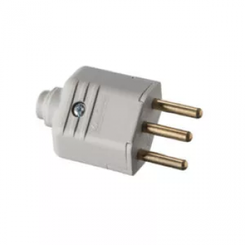 PLD1-3 (LM) PLUGUE MACHO 2P+T 10A 180G CINZA MARGIRIUS