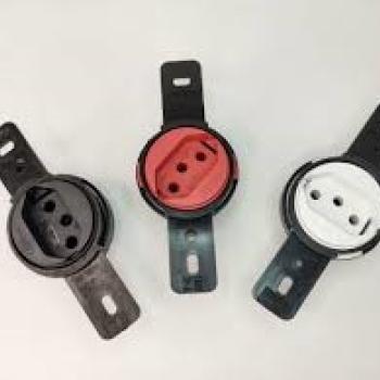 TOMADA DE EMBUTIR GIRATORIA 1/4 DE VOLTA 2P+T 20A - VERMELHO VOLTIM