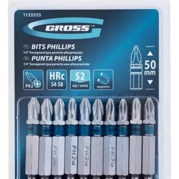 BITS PHILLIPS PH2 ACO RAPIDO 50MM 10PCS GROSS