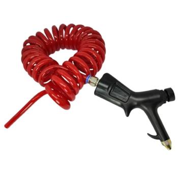 ESPIRAL DE LIMPEZA EM PU 3,2 M PISTOLA BOTAO VERMELHO DYNA TECH