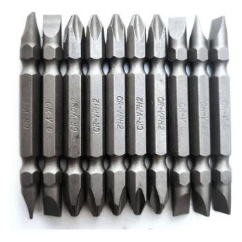 JOGO DE BIT FENDA/PHILLIPS 65MM 10PCS MEGA