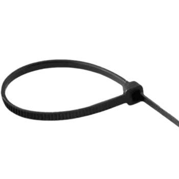 ABRACADEIRA DE NYLON, PLASTICO 6,6, 100X2,5MM, COR PRETO, (PCTE 100UN) DECORLUX