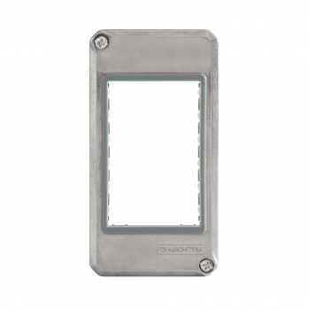 TAMPA 3 POSTOS EM ALUMINIO P/ CONDULETE 1 E SEM VEDACAO TRAMONTINA