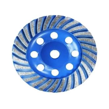 DISCO REBOLO DESBASTE PEDRA 115MMX6MM FURO 22,23 DIAMANTE AZUL