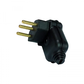 PLD6-3 (F) PLUGUE MACHO 2P+T 10A 90G PRETO MARGIRIUS
