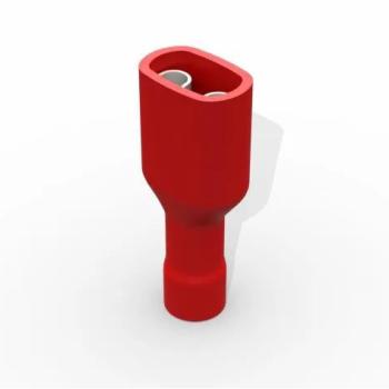TERMINAL, COBRE ESTANHADO, LUVA FEMEA, PRE-ISOL. NYLON, 0,51,5MM2 10A, COR VERMELHO DECORLUX