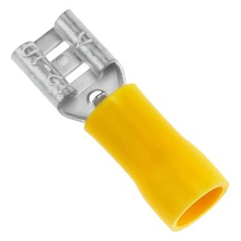 TERMINAL FÊMEA COM ISOLAMENTO AMARELO 4,0-6,0MM² 6,3X0,8MM FE 1210-1