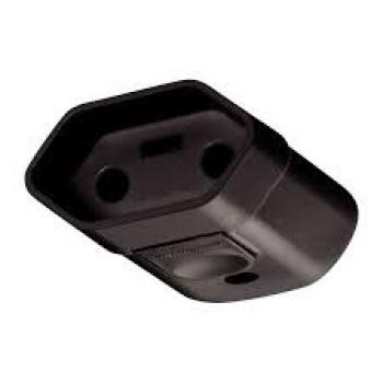 PLUGUE FEMEA 2P 20A/250V EMB.FLOW PACK PRETO TRAMONTINA