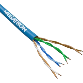 CABO DE REDE COMUN. DE DADOS LAN 4P CAT5E AZUL MEGATRON