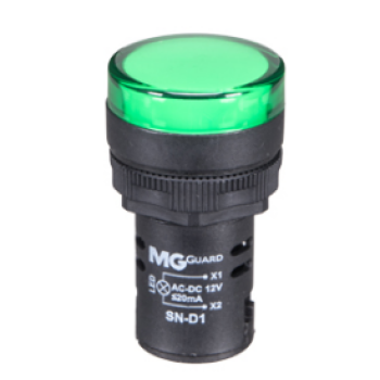 SINALEIRO MONOBLOCO VERDE 12VCA/VCC SN-D1 MARGIRIUS