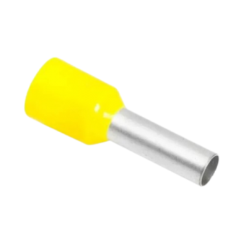 PINO TUBULAR SIMPLES ISOLADO AMARELO 25MM