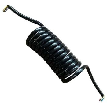 ESPIRAL CHICOTE ELETRICO 4,5 M 7X1MMÂ² PRETO DYNA TECH