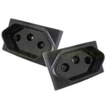 TOMADA NBR 10A PARA PAINEL INTERNA COM ENGATE PRETA DUTOTEC
