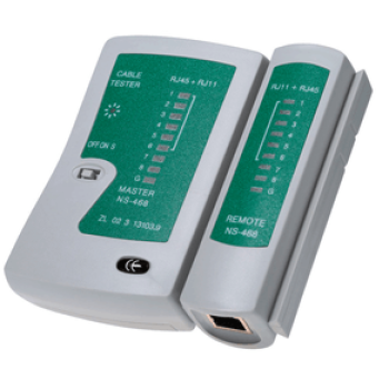 TESTADOR DE CABO RJ45 E RJ11 E RJ12  (BS468)