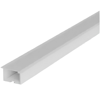 PERFIL P/ FITA LED DE ALUMÍNIO EMBUTIDO RISQUE INSIDE 24X15MM 2M COM DIFUSOR BRANCO FOSCO AVANT
