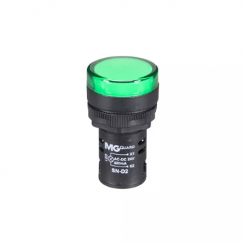 SN-D2 SINALEIRO MONOBLOCO 24VCA/VCC VERDE MARGIRIUS