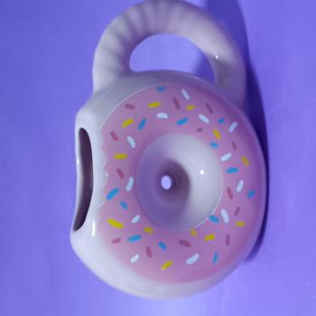 Caneca 3D 300ml Rosa Decorativa Donuts