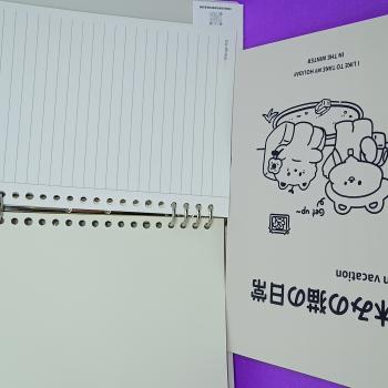 Caderno A5 Pautado Com Argola Keep Happy -