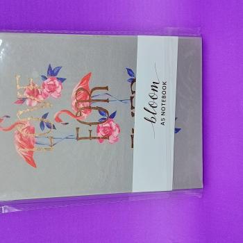 Caderno A5 80 Fl Capa Dura- LOVE FOR EV - FLAMINGO