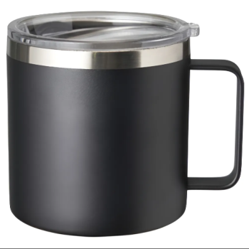 CANECA TERMICA 350ML EM AÇO INOX - PRETA