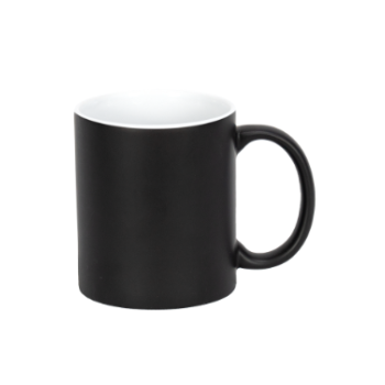 CANECA CERAMICA MAGICA PRETA FOSCA 325ML - JKB