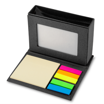 MINI-CADERNO C/ PORTA FOTOS PRETO BL032