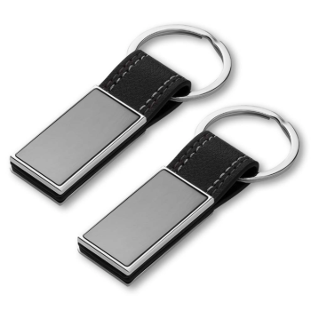 CHAVEIRO METAL COSTURA PRETO CH7010