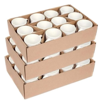 KIT 36 CANECA CERAMICA BRANCA 325ML PRIMEIRA LINHA  - JKB