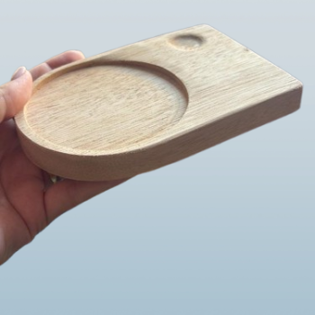 PORTA CANECA EM MADEIRA