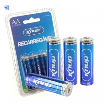 Pilha KP-4800AAA Recarregável 2700mAh - Knup