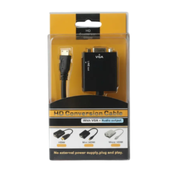 Adaptador HDMI2VGA Conversor HD Conversion Cable