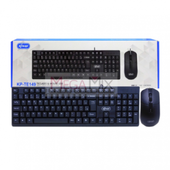 Kit KP-TE149 teclado + mouse com fio Knup
