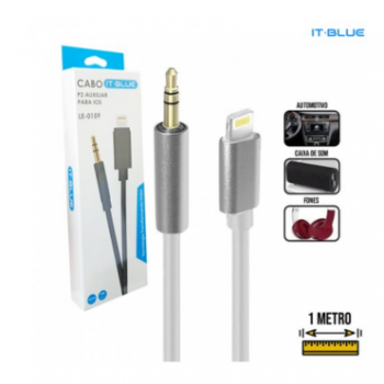 Adaptador LE-0159 Iphone para P2 IT-BLUE
