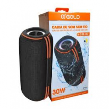 Caixa SM-07 Bluetooth IPX6 A´gold