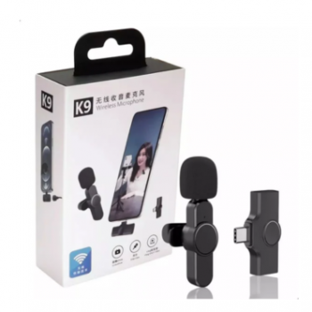 Microfone K9-TPC*1 tipo C Lapela sem fio