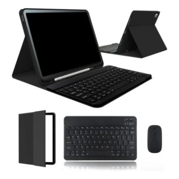 Capa Com Teclado Bluetooth + Mouse Para iPad 10/11th