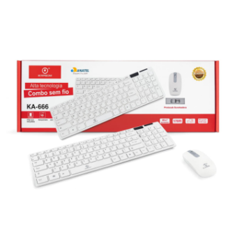 Kit KA-666 teclado e mouse Kapbom sem fio