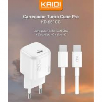 Carregador KD-661CC tipo C 20W Kaidi