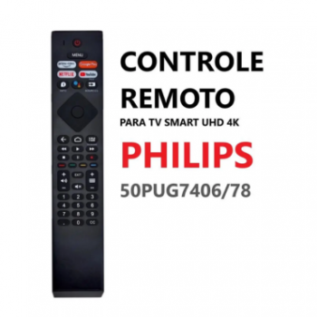 Controle TV LE-7353 Philips smart