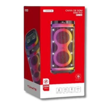 Caixa MTS-1014 Som Bluetooth 250W - Tomate