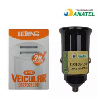 Fonte LE-533 veicular duplo Lelong