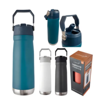 Garrafa Termica com Canudo 650ml