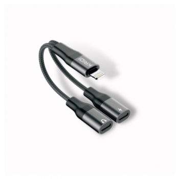 Adaptador KD-217 Iphone Com saída dupla Kaidi