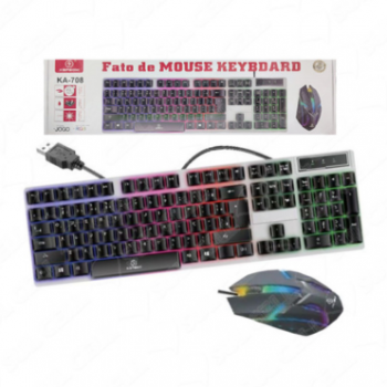 Kit KA-708 teclado + mouse com fio Kapbom
