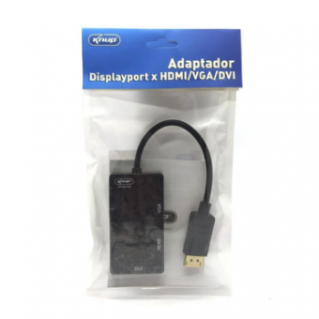Adaptador KP-AD110 Displayport VGA HDMI - DVI